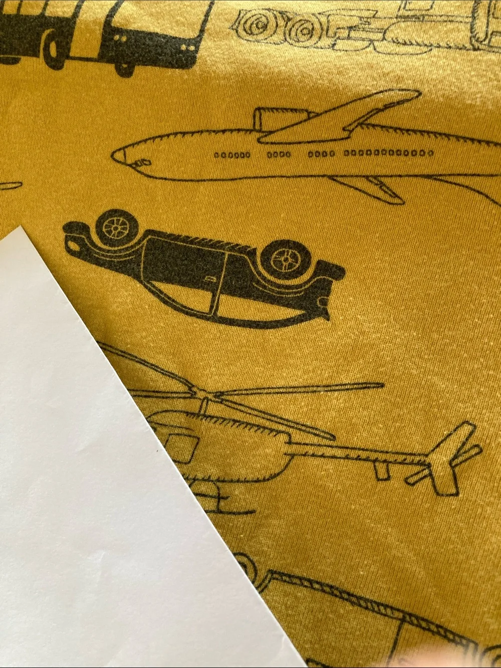 Boys Carter’s yellow gray airplane truck  2 piece long sleeve pajamas size 7